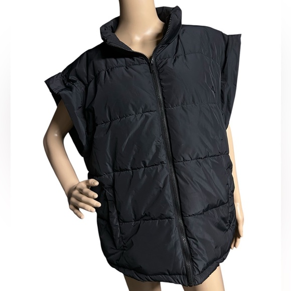 WeWoreWhat Snap Off Puffer Jacket/Vest Gorpcore Preppy Outdoor Cabin Women L EUC - Picture 8 of 15